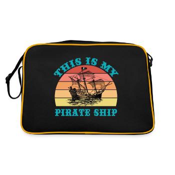 This is My Pirate Ship - Retro Bag - black/gold - Back