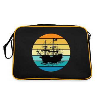 Pirate Ship - Retro Bag - black/gold - Back