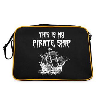 This is My Pirate Ship - Retro Bag - black/gold - Back