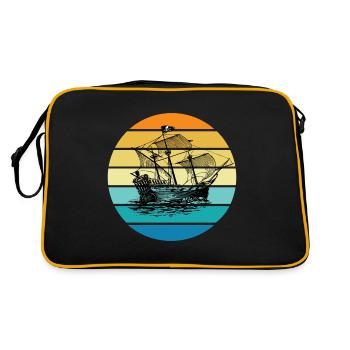Pirate Ship - Retro Bag - black/gold - Back