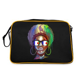 Batwa - Sac Retro - noir/or - Dos