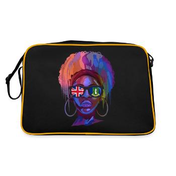 British Virgin Islands - Retro Bag - black/gold - Back