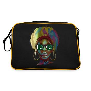 Pakistan - Sac Retro - noir/or - Dos