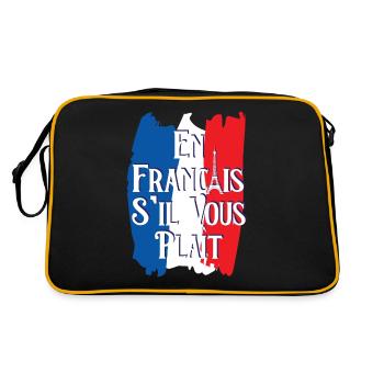 En Français S'il Vous Plaît - In French Please - Retro Bag - black/gold - Back
