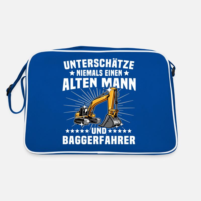 Baggerführer Geschenk Retro Tasche