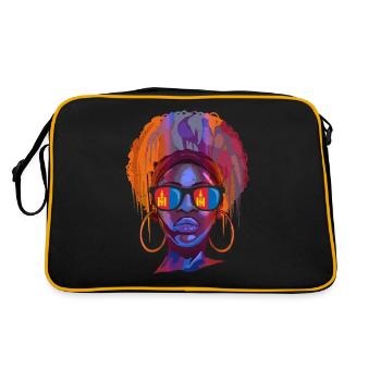 Mongolia - Retro Bag - black/gold - Back