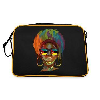Mozambique - Sac Retro - noir/or - Dos