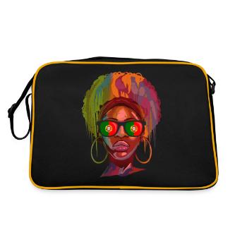 Portugal - Sac Retro - noir/or - Dos