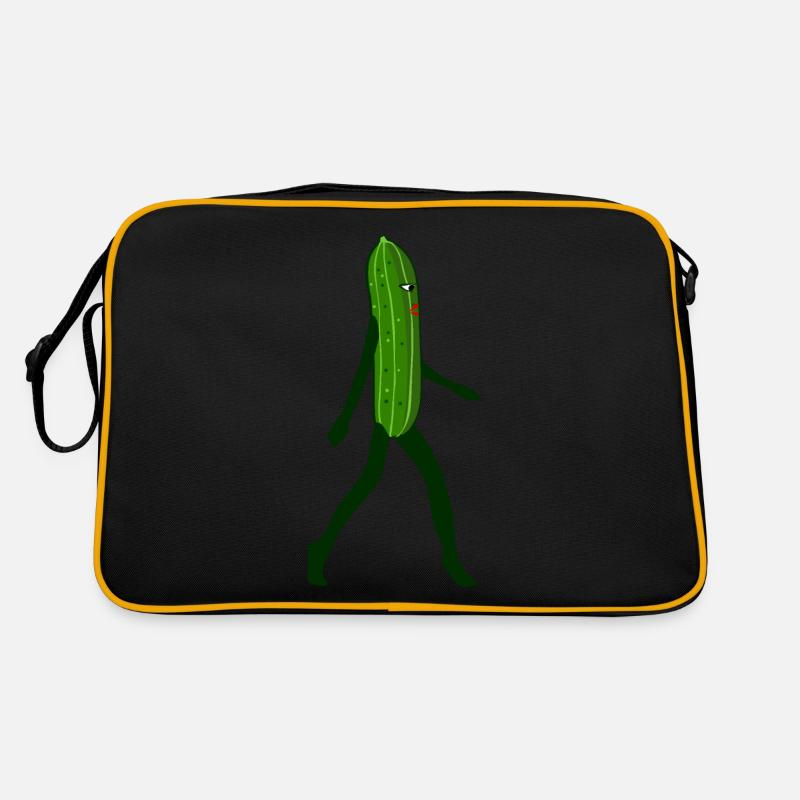 Concombre Femme Modèle Photo Modèle Concombre Sac Retro