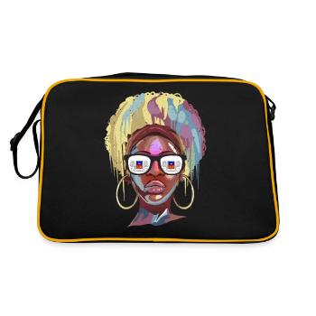 Mayotte - Sac Retro - noir/or - Dos