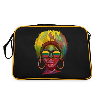 Lithuania - Retro Bag - black/gold - Back