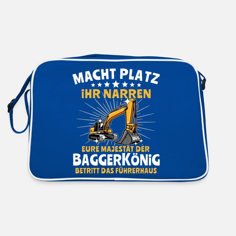 Baggerfuehrer Baggerfahrer Retro Tasche