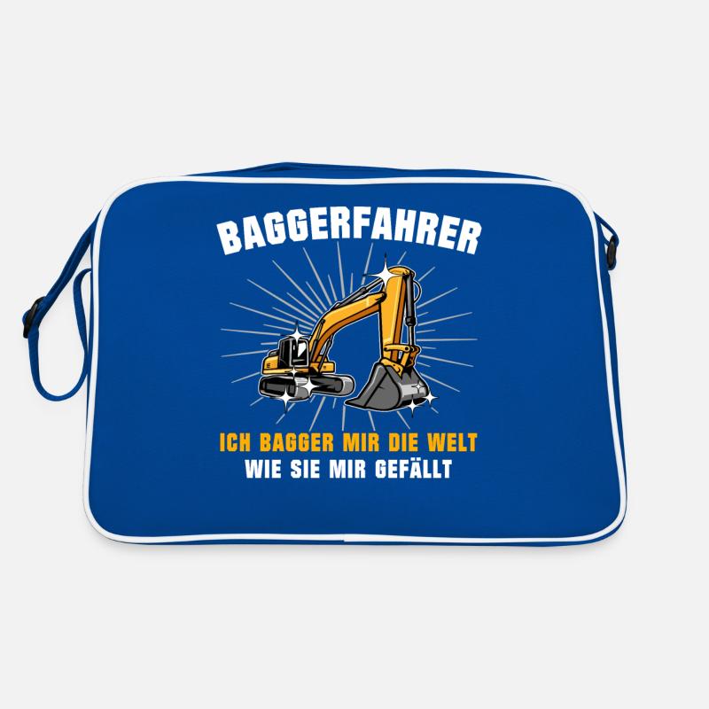 Baggerfuehrer Baggerfahrer Retro Tasche