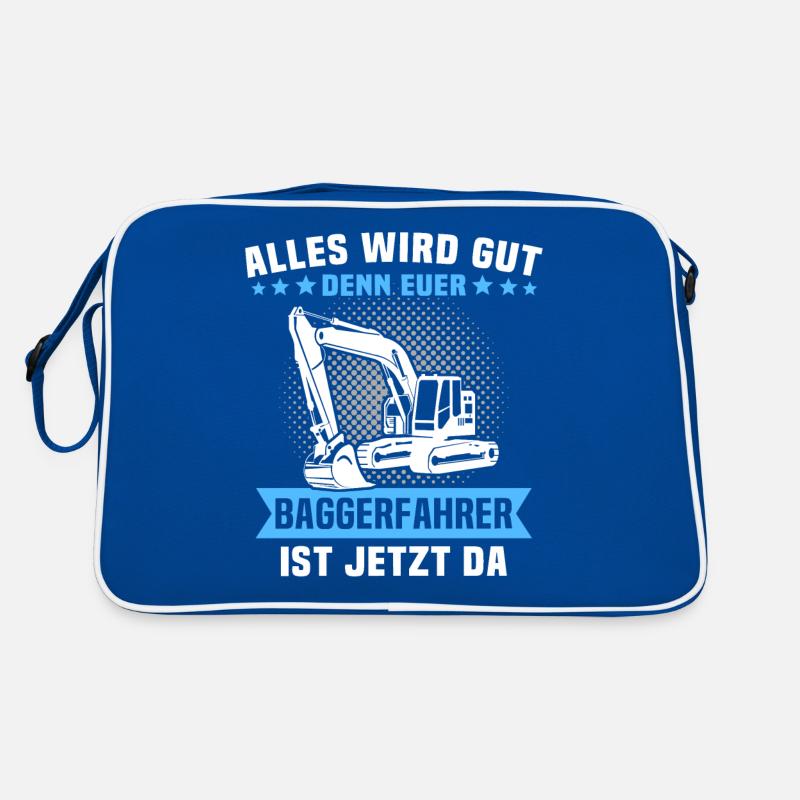 Baggerfuehrer Baggerfahrer Retro Tasche