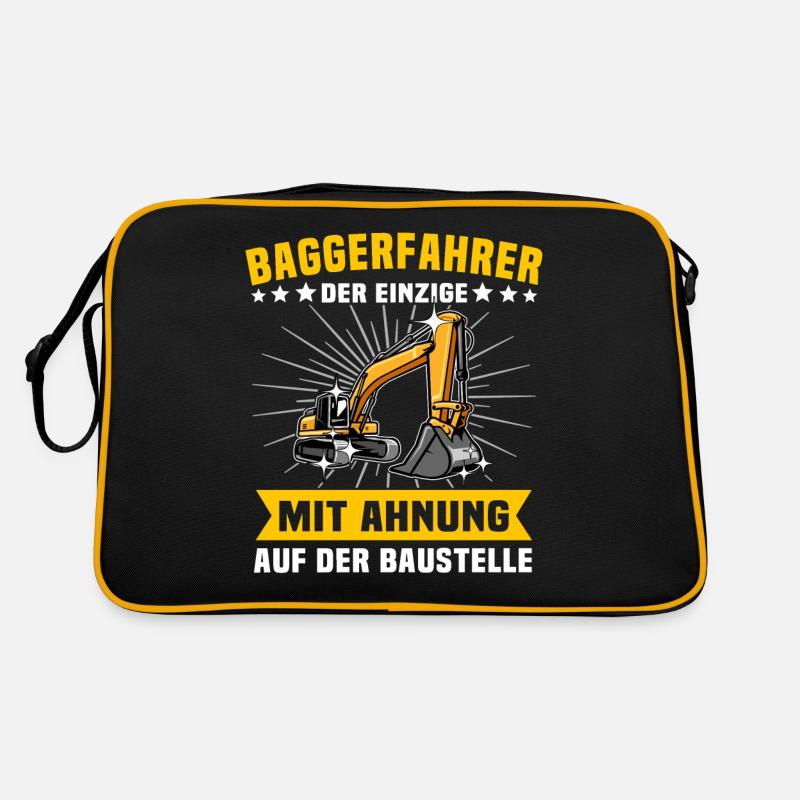 Baggerfuehrer Baggerfahrer Retro Tasche