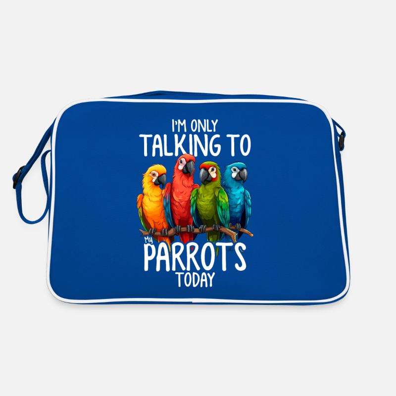 Parrot Talking Funny Parrot Bird Enthusiast Retro Bag