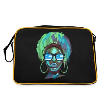 Sud Cameroun - Sac Retro - noir/or - Dos