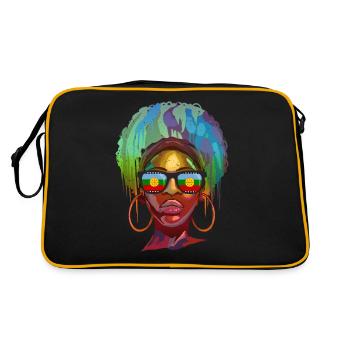 Mapuche - Sac Retro - noir/or - Dos
