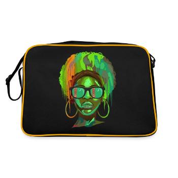 Turkmenistan - Retro Bag - black/gold - Back