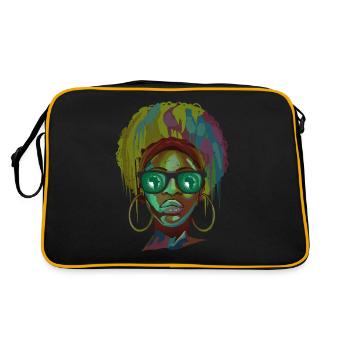 Union africaine - Sac Retro - noir/or - Dos