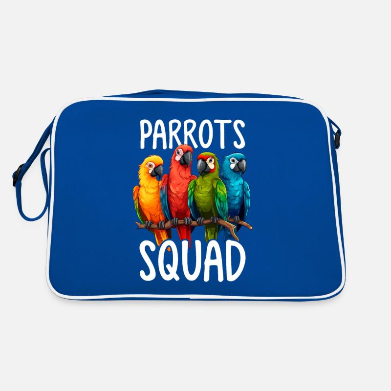Parrot Squad Funny Parrot Monk Parakeet Birds Retro Bag
