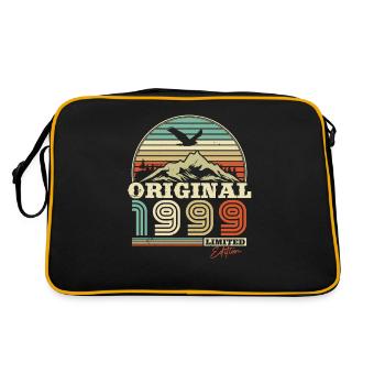 Birthday Gift 1999 Vintage Mountain Eagle - Retro Bag - black/gold - Back