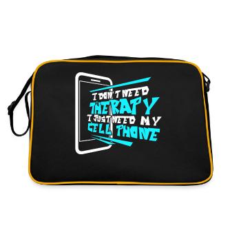 Cellphone Mobile Phone - Retro Bag - black/gold - Back