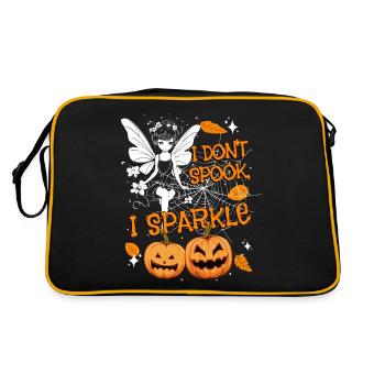 Halloween-Fee Verkleidung I don't spook, I sparkle - Retro Tasche - Schwarz/Gold - Hinten