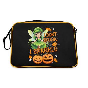 Halloween-Fee Verkleidung I don't spook, I sparkle - Retro Tasche - Schwarz/Gold - Hinten