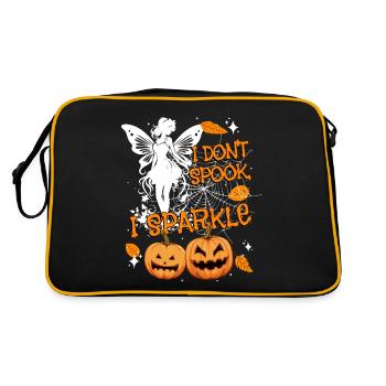 Halloween-Fee Verkleidung I don't spook, I sparkle - Retro Tasche - Schwarz/Gold - Hinten