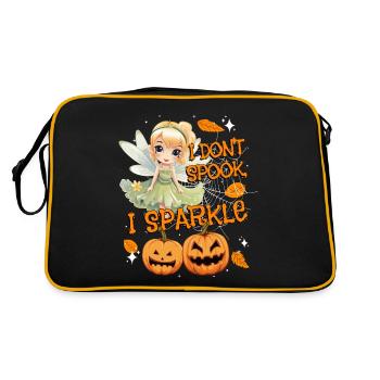 Halloween-Fee Verkleidung I don't spook, I sparkle - Retro Tasche - Schwarz/Gold - Hinten