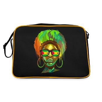 Sao Tomé et Principe - Sac Retro - noir/or - Dos