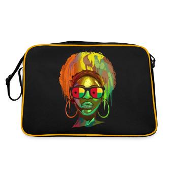 Guinée-Bissau - Sac Retro - noir/or - Dos
