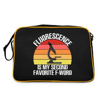 Fluorescence is My 2nd Favorite F Word Microscope - Retro Bag - black/gold - Back