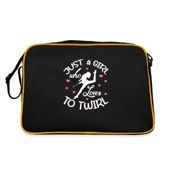 Baton Twirling Gymnastique Gymnastique Cadeau - Sac Retro - noir/or - Dos