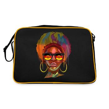 DDR - Sac Retro - noir/or - Dos