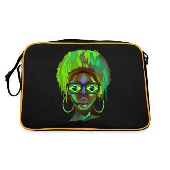 Brésil - Sac Retro - noir/or - Dos