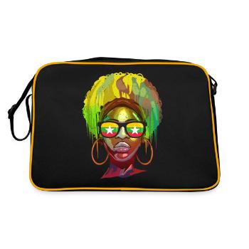 Myanmar - Retro Bag - black/gold - Back