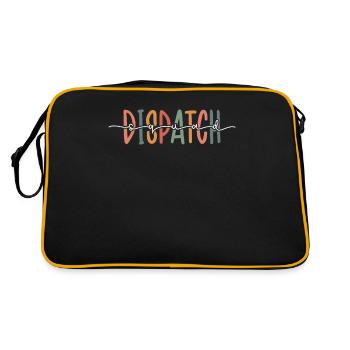 Dispatch Squad Funny Dispatcher Thin Yellow Line - Retro Bag - black/gold - Back