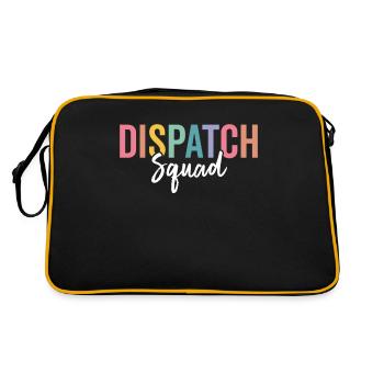 Dispatch Squad Funny Dispatcher Dispatching - Retro Bag - black/gold - Back