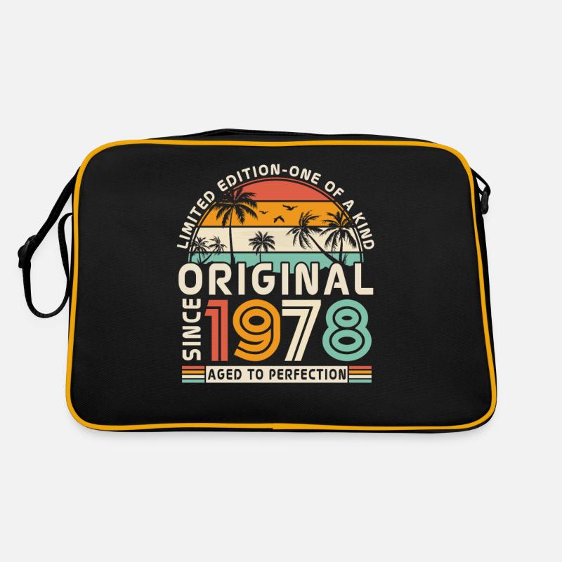 Vintage Original Seit 1978 45/46 Geburtstagsgesche Retro Tasche