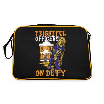 Schreckliche Polizisten im Dienst Polizist Hallowe - Retro Tasche - Schwarz/Gold - Hinten
