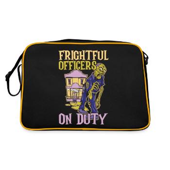 Schreckliche Polizisten im Dienst Polizist Hallowe - Retro Tasche - Schwarz/Gold - Hinten