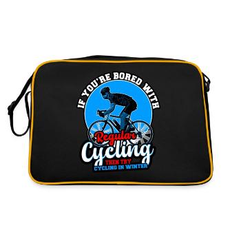 If You re Bored With Regular Cycling Then - Retro Bag - black/gold - Back