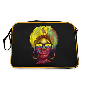 Équateur - Sac Retro - noir/or - Dos