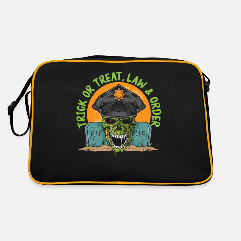 Süßes oder Saures, Ordnungshüter Halloween Retro Tasche