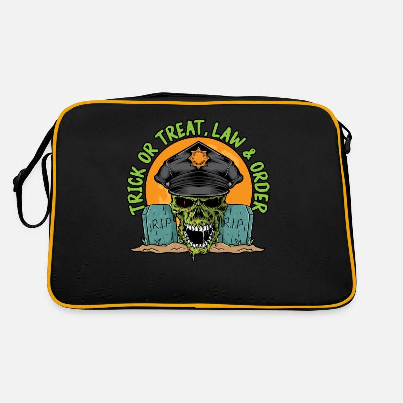 Süßes oder Saures, Ordnungshüter Halloween Retro Tasche