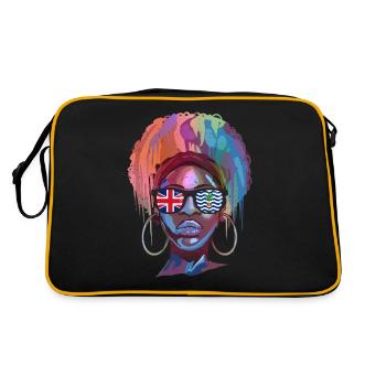British Indian Ocean Territory - Retro Bag - black/gold - Back