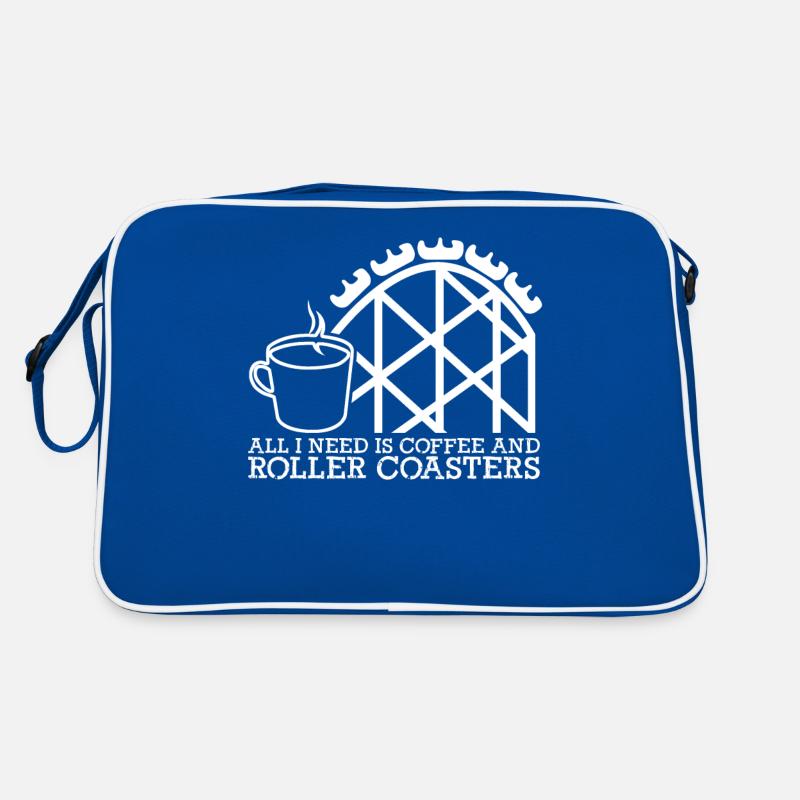 Achterbahn Kaffee Achterbahnfahrer Retro Tasche