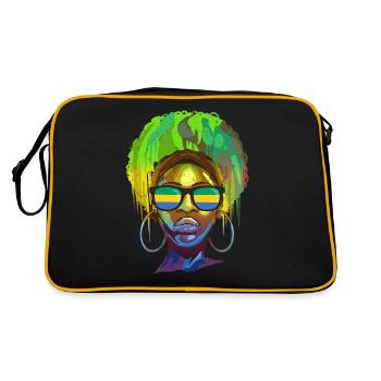 Gabon - Retro Bag - black/gold - Back